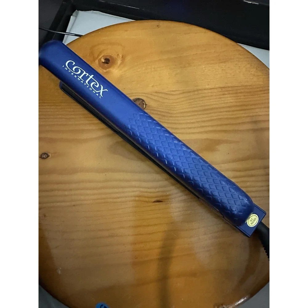 Cortex Blue Ceramic Flat Iron Hair Straightener 1 Inch – Tested &‎ Working